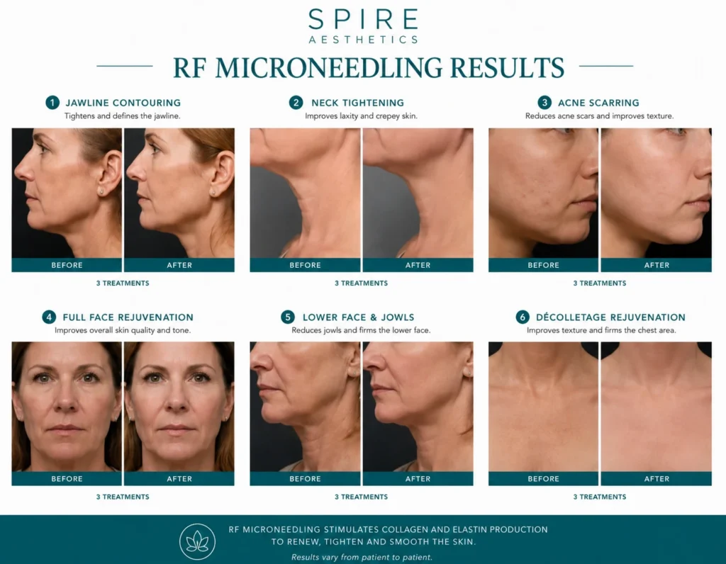 RF Microneedling Skin tightening Cambridgeshire results