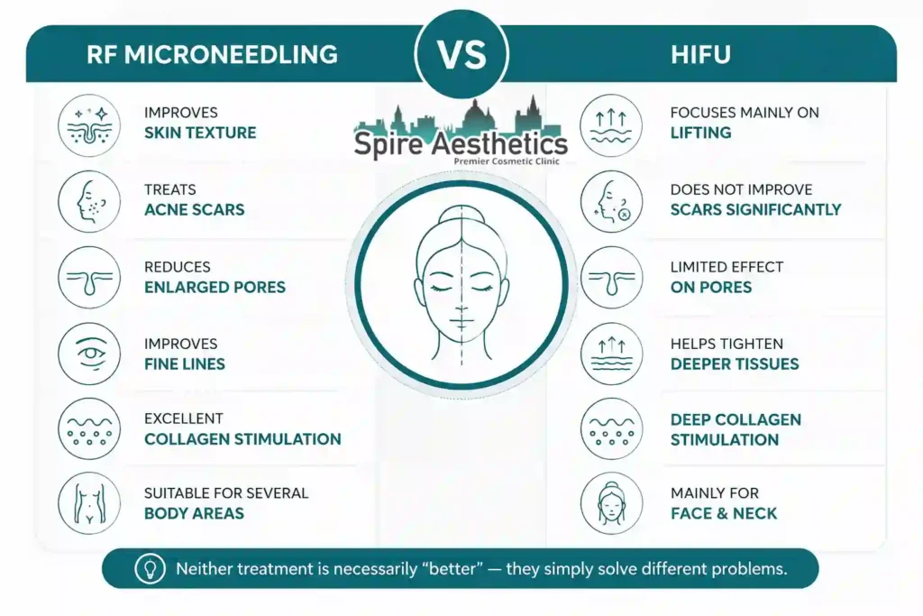 RF Microneedling vs HIFU: Which Treatment Gives Better Results Cambridgeshire?